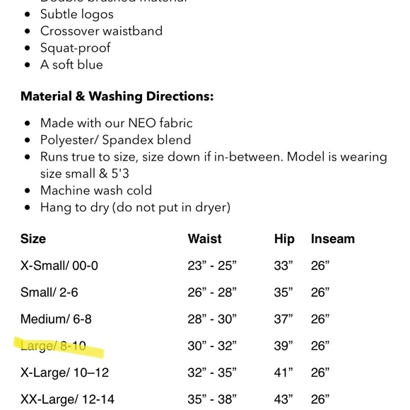 Tier Active Wear Set: Pants: Large Bra extra Large New with tags - Picture 12 of 13